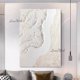 thumbnail image 3 of Pintura al óleo pintada a mano con líneas abstractas blancas y gruesas, decoración de pared moderna, diseño gris, pinturas acrílicas, lienzo artístico para pared, 3 of 5