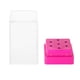 thumbnail image 3 of Estuche protector para brocas de uñas con 7 ranuras, organizador de herramientas de manicura, soporte expositor, color rojo rosa, 3 of 11