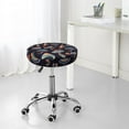 thumbnail image 7 of Kll Mushroom Doodle Round Bar Chair Cushion Cover 13 Inch,Bar Stool Protector With Elastic, Soft Washable, 7 of 7