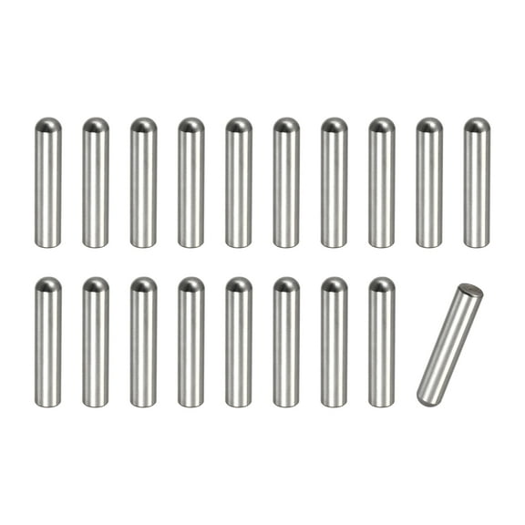 8x40mm Dowel Pins, 20pcs 304 Stainless Steel Round Head Flat Chamfered End Dowel Pin Bunk Bed Pins Shelf Pegs Support Shelves Fasten Elements