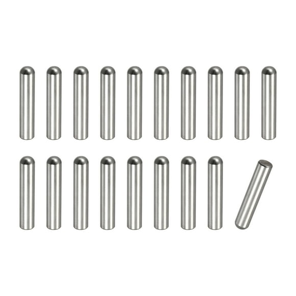 Pasadores de espiga de 8x40 mm, 20 piezas de acero inoxidable 304, pasadores de cabeza redonda con extremo chaflanado para camas literas, soportes para estantes, elementos de sujeción