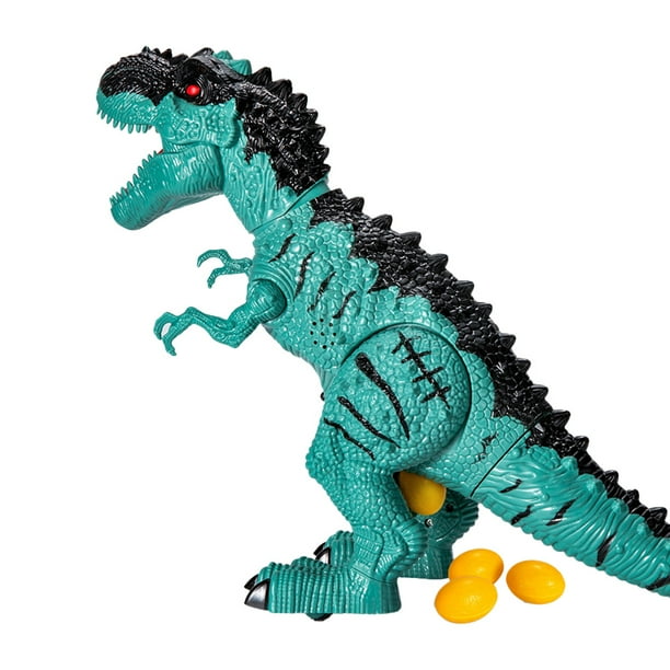 Juguete de dinosaurio grande con huevos de dinosaurio, rugido eléctrico de dinosaurio y luces, proyección, figuras de T-Rex que caminan, regalo para niños de 3 años en adelante.