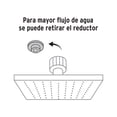 thumbnail image 2 of Regadera cuadrada 8' acabado negro mate con brazo Foset R-405M, 2 of 3