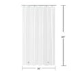 Yisure Extra Long Stall Shower Curtain, Transparent PEVA, 36x84inch