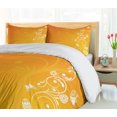 thumbnail image 5 of Ambesonne Orange Duvet Cover Set, Easter Themed Ornate, 2-Calking, Orange Yellow White, 5 of 7
