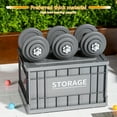 thumbnail image 4 of 44L Green Storage Bins with Lids, Stackable Collapsible Totes, Wheels for Garage, Camping, Outdoor Organization. 18.5"x13.19"x11.02" Durable Storage Box., 4 of 9