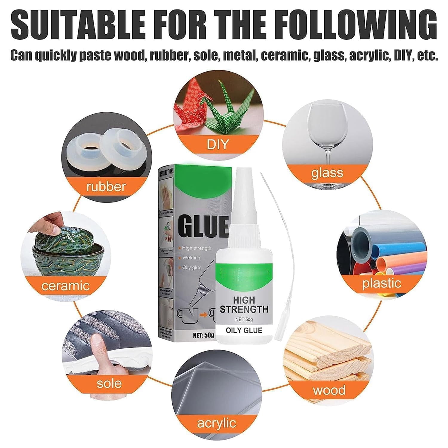Vzurta Glue, Vzurta Welding High-Strength Oily Glue, Powerful Universal Glues, Multi Purpose Strong Glues, Instant Bonding, Strong Adhesion, Repairs Last Long Time 3PCS