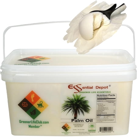 ESSENTIAL DEPOT Palm Oil - RSPO Certified - Sustainable - Food Safe - 7 lb - Greener Life Club Box