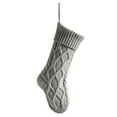 thumbnail image 2 of Honeeladyy Large Christmas Stockings, 18.11 Inches Knit Christmas Stockings Xmas Hanging Stockings for Family Christmas Decorations, Gray, 2 of 5