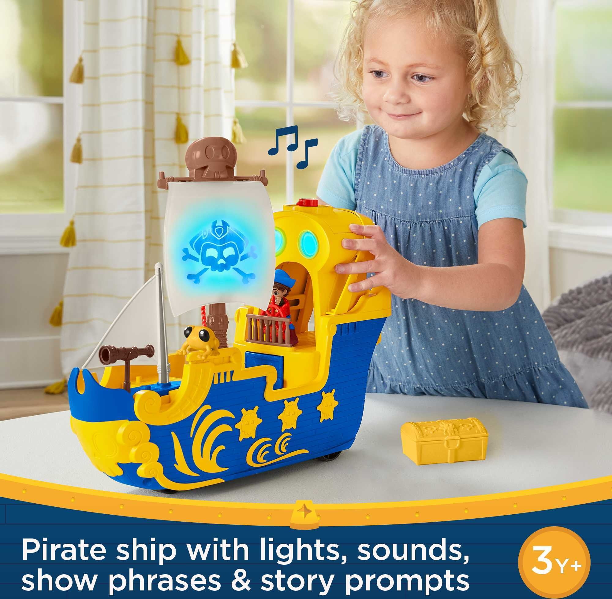 Fisher-Price Santiago of the Seas Pirate Ship El Bravo Playset with Lights & Sounds for Child 3Y+ - 1