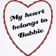 thumbnail image 2 of CafePress - My Heart Belongs To Bubbie Baby Onesie - Baby Light Bodysuit, Size Newborn - 24 Months, 2 of 4