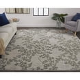 thumbnail image 2 of Feizy Bella Transitional Floral & Botanical, Gray/Silver/Taupe, 5' x 8' Area Rug Handmade Sheen Casual Floor Rug for Living room Bedroom, 2 of 6