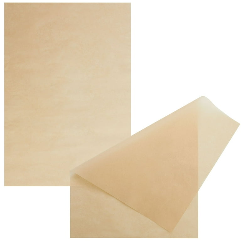 Juvale 200 Sheets (12 x 16 in) Precut Parchment Paper for Baking, Unbleached Brown
