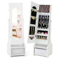 thumbnail image 1 of Costway Armoire à Bijoux pour Enfants avec Tiroir Miroir Pleine Longueur 2 Angles d'Inclinaison Réglables Blanc, 1 of 9
