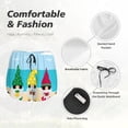 thumbnail image 4 of Bixox Women's Gnomes On The Beach pattern 2 in 1 Running Shorts - Lightweight Athletic Workout Gym Yoga Shorts Liner with Pockets - XX-Large, 4 of 5