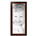 thumbnail image 2 of ArtToFrames 11" x 26" Matte Mahogany with Gold Accent Diploma Picture Frame, 11x26 inch Brown Wood Poster Frame (WOM-5109), 2 Pack, 2 of 6