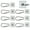 White, variant on Heavy Load Awning Hooks for Recreational Vehicles, Tear Resistant Nylon Fabric