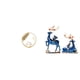 thumbnail image 1 of Figura decorativa de reno con bola de cristal, escultura de resina metálica, estatua, soporte, colección de arte, figura de animal, pareja de ciervos, 1 of 8