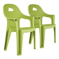 thumbnail image 1 of 2 Sillas Rattan Nube Infantil Verde Lima, 1 of 4