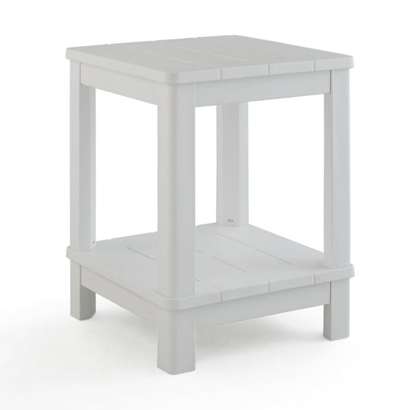 Mesa auxiliar Adirondack Deluxe de Table Keter, color blanco