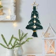 thumbnail image 1 of Puntoco Colgante de árbol de Navidad tejido a mano, decoración navideña, colgante para colgar en la pared, colgante para el hogar, 1 of 5