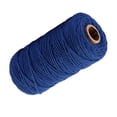 thumbnail image 4 of Cuerda de algodón hecha a mano, 3 mm de diámetro, de un solo color, tejidas para manualidades, cuerdas de 100 m, azul 1 Rollo sidaley HA5320-15B, 4 of 6