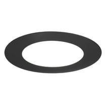 Uxcell 1-Pack Goof Rings for 4" Recessed Lights, 4.3" ID 6.7" OD Durable Steel Trim Ring Flush Mount Black