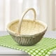 thumbnail image 2 of Cesta de frutas tejida a mano, cesta tejida para fruta, cesta para escritorio de cocina, restaurante Beige, 2 of 5