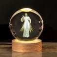 thumbnail image 3 of NARABB Glowing Crystal Ball Decorative Small Night Light With Lamp Base Gift Expressing Love And Desktop Decoration, 3 of 9