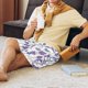 thumbnail image 5 of Fotbe Lavender Flowers Pantalones Cortos de Pijama para Hombre, Ropa de Dormir, Pantalones de Pijama Cortos para Hombre-Medium, 5 of 6