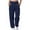 Navy, variant on Coorders Women's Knit Pleat Joggers With Pockets, Womens Fleece High Waisted Lounge Sweat Pants,Women's Size Gray,Size M