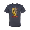 thumbnail image 2 of Cali California Bear Holding State Pop Culture Men's Graphic T-Shirt, Vintage Heather Navy, Large, 2 of 3