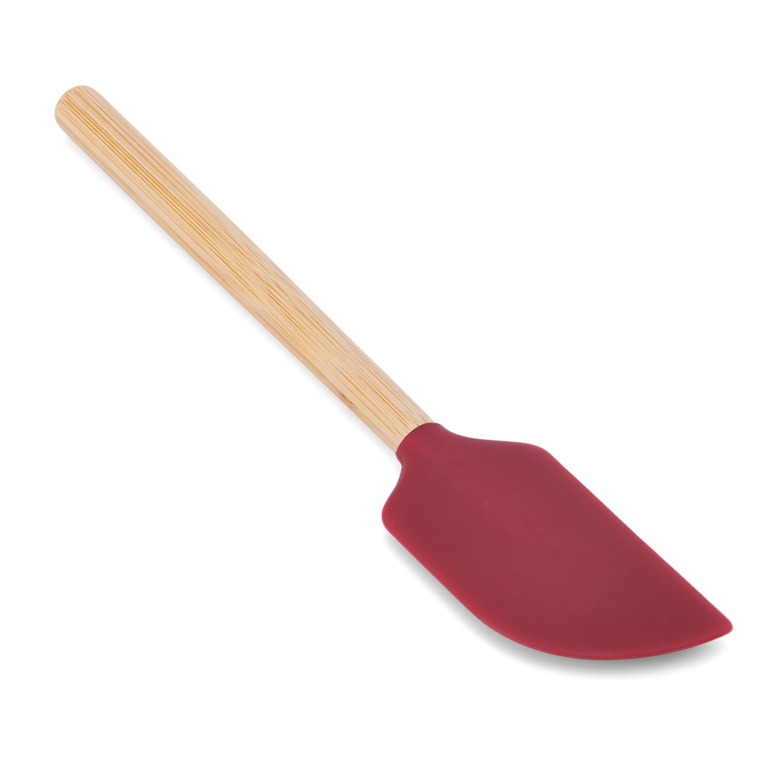 KitchenAid Red Scraper Spatula with a Bamboo Handle
