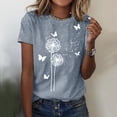 thumbnail image 4 of Birdeem T-Shirt Mode Été Imprimé Ordinaire Manches Courtes Col Rond pour Femmes, 4 of 5