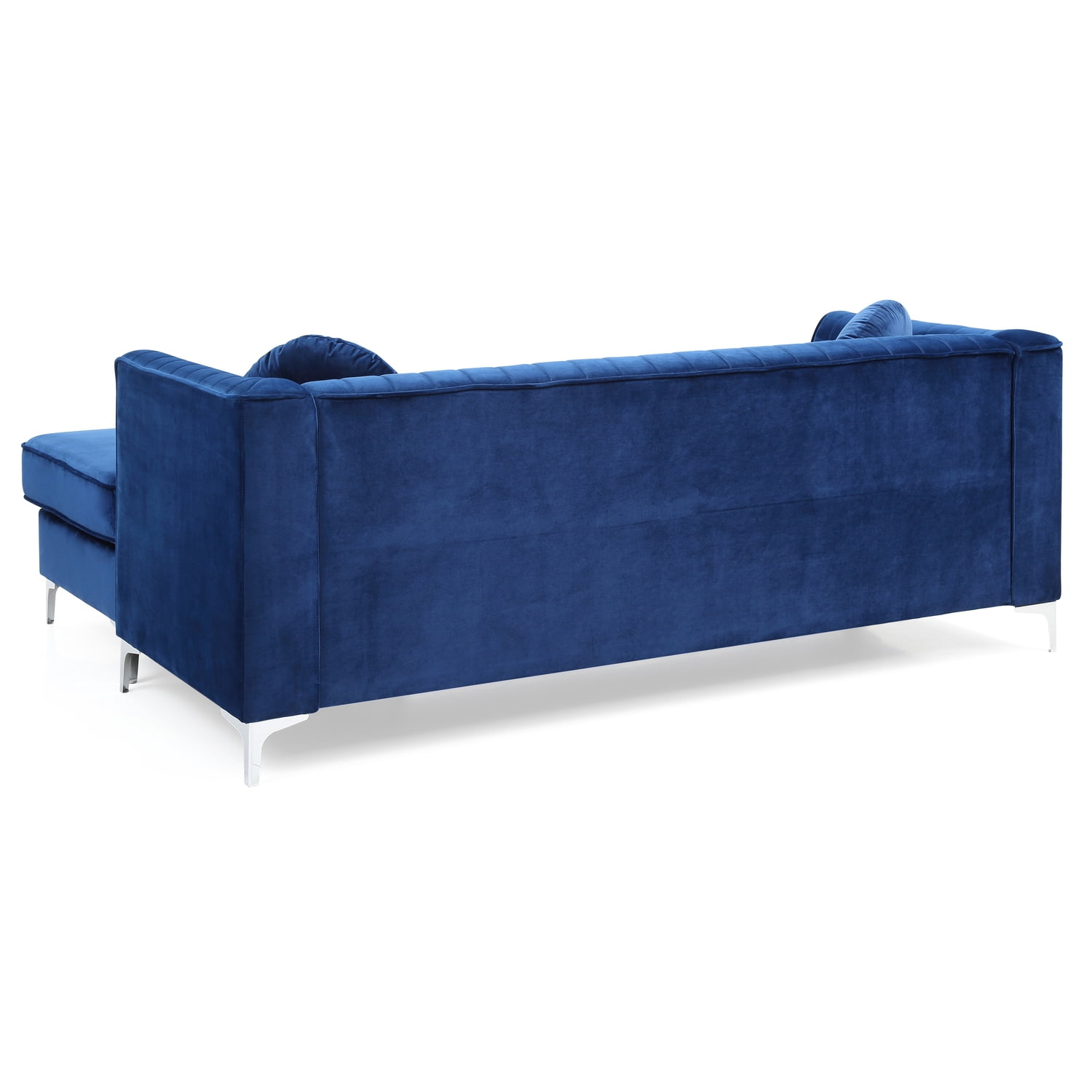 Glory Furniture Delray G791B-SC Sofa Chaise ( 3 Boxes) , NAVY BLUE