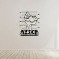 thumbnail image 3 of T Rex Cool T Rex Mug Shot Wanted Dinosaur Cool Silhouette Silhouette Design Vinyl Wall Sticker Art WallDecal Boys Girls Kids Room Design Bedroom Nursery Kinder Home Decoration Size (30x22 inch), 3 of 3