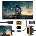 thumbnail image 3 of JSER DVI 24+1 Male to Micro HDMI 1.4 Type-D 4K Female Extension Cable for Computer HDTV Graphics Card UHD, 3 of 6