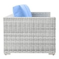thumbnail image 2 of Modway Convene Outdoor Patio Sofa in Light Gray Light Blue, 2 of 8
