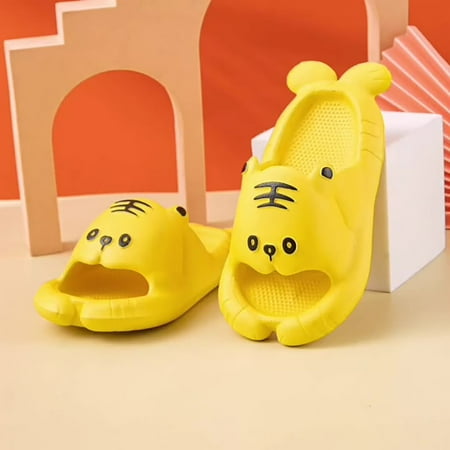 

KEVCHE Children s Cartoon Cute Boys and Girls Non Slip Soft Sole Slippers