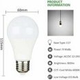 thumbnail image 4 of E27 9W 12V LED bianco freddo 6500K para campeggio, 75W equivalente alogena, AC DC 12 Volt 24 Volt Lampadina LED E27 para pannello solare/garage/giardino, non dimmerabile, confezione da 2, 4 of 5