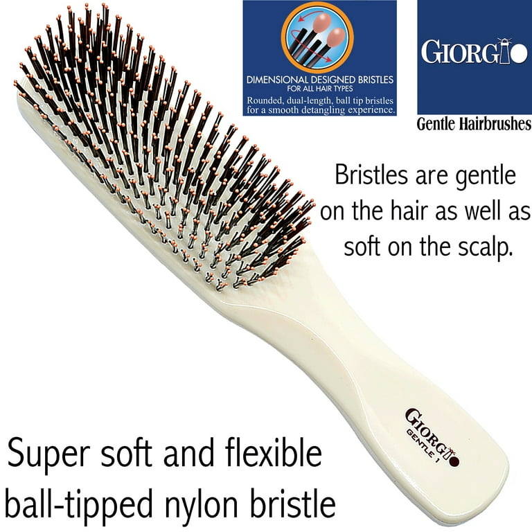 Ultra Soft Nylon Bristle Hairbrush for Babies. Gentle