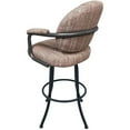 thumbnail image 4 of Crackle Glass Metal Pub Set 26" Swivel Counter Stools M-70 Watusi Madder - Grey, 4 of 4