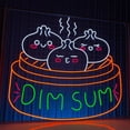 thumbnail image 4 of Handmadetneonsign Dimsum Neon Sign, Dimsum Store Wall Art Decor, Dumpling Restaurant Wall Decor, 4 of 5