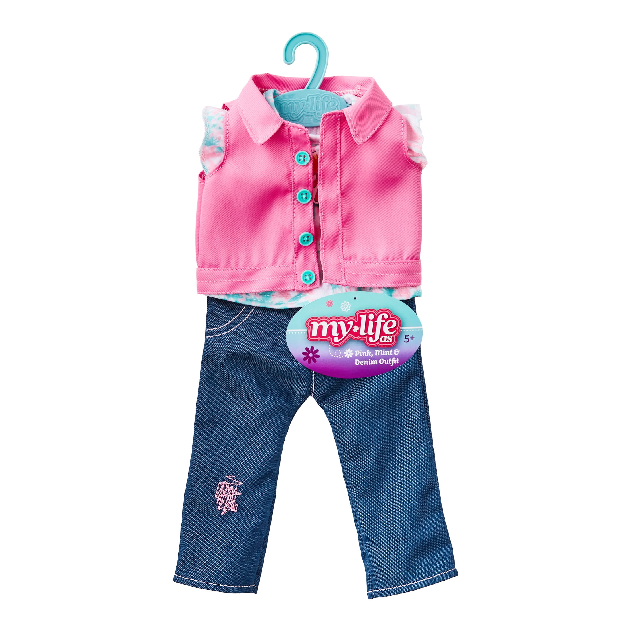 My Life As Pink Mint & Denim Outfit for 18” Doll