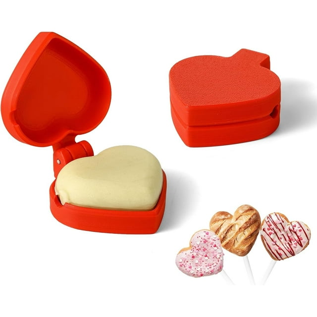 2 PCS Round Cake Pop Mold Shapes Press Set, 3D Printed Sphere Circle Cake Pop Cutter and Pusher, Baking Tools Accessories for Home Baking, Birthday Parties, Wedding Desserts