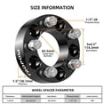 thumbnail image 2 of 5x5.5 Wheel Spacers Compatible with 2002-2011 Ram 1500, 2" Forged Hub Centric 9/16"x18 Stud Hub Bore 77.8mm for 2005-2010 Dakota,2004-2009, 2012-2011 Ram 1500, 06-09 Raider, 07-09 Aspen, 2 of 6