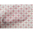 thumbnail image 4 of oneOone Cotton Poplin Pastel Red Fabric Geometric Check Craft Projects Decor Fabric Printed by The Yard 42 Inch Wide, 4 of 4