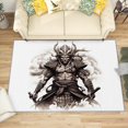 thumbnail image 1 of 2x3 Rug, Japanese Door Mat, Japan Samurai Rug, Gothic Warrior Rugs for Entryway, Washable & Non Slip & Soft Low Pile Small Carpet, Indoor Doormat, Japanese Home Decor & Gifts, 1 of 1
