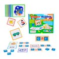 thumbnail image 3 of figatia Matching Flash Card Games See and Spell Learning Toy Wooden Reading Blocks for 2 blue, 3 of 9