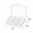 thumbnail image 3 of Pill Organizer 7 Compartment Clear Plastic Portable for Travel and Daily Use, 3 of 6